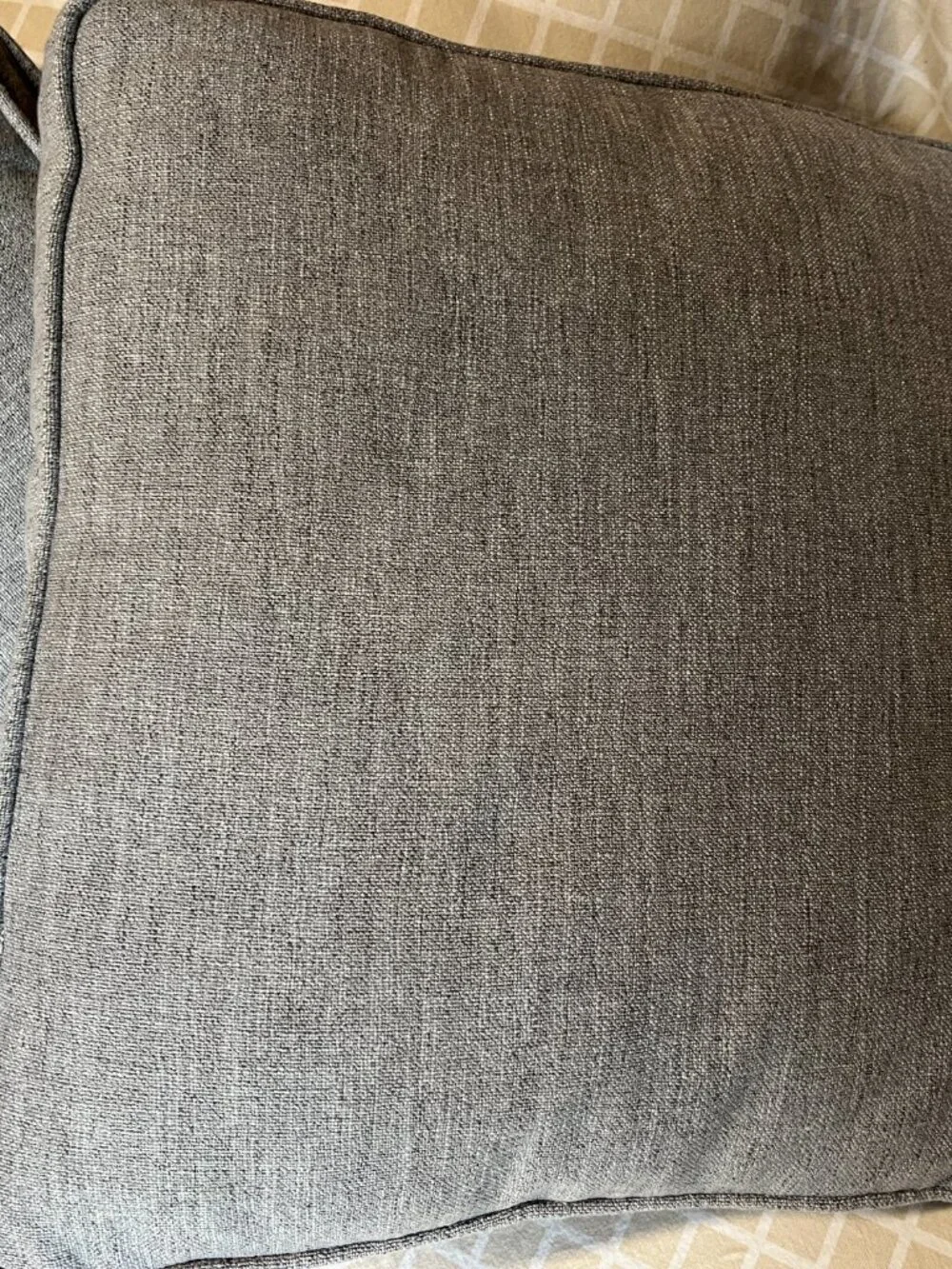 Accent Throw Pillows - Set of TWO  (Removable‎ Zipper Closure Covers) GRAY